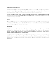 Budgeting For Your First Apartment Budgeting First Apartment One