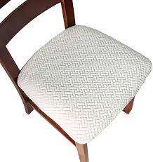 For a polished aesthetic at your next dinner party, cover the seating with dining chair slipcovers. Buy Genina Seat Covers For Dining Room Chair Seat Slipcovers Kitchen Chair Covers White 4 Pcs Online In Indonesia B08nyhg9np