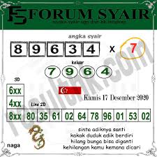 Prediksi Sgp Kamis 17 Desember 2020 Togel Singapura Resulthk Com