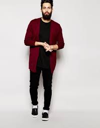 Blue cardigans & jumpers for men. Buy Longline Burgundy Cardigan Cheap Online