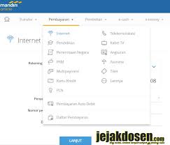Cara Membayar Tagihan Internet Indihome Di Internet Banking Mandiri