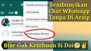 Tapi, cara ini khusus untuk android, ya. Cara Menyembunyikan Chat Whatsapp Tanpa Arsip Youtube