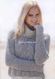 Knitting a sweater is one of the pinnacles of the hobby, and it's one that stops some new knitters in their tracks. Brioche Rib Pullover With Cable Pattern Knitting Patterns Free Sweater Cable Knit Sweater Pattern Sweater Knitting Patterns