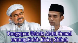 Tanggapan Ustadz Abdul Somad Tentang Habib Rizieq Shihab Youtube