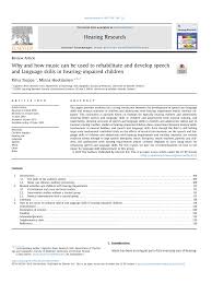 We will be updating the list as soon as new codes come but thankfully there are already plenty of them available. Pdf Why And How Music Can Be Used To Rehabilitate And Develop Speech And Language Skills In Hearing Impaired Children