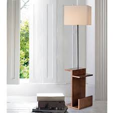 Ubesgoo Led Asymmetrical End Table Floor Lamp Walmart Com Led Floor Lamp Metal Floor Lamps Floor Lamp With Shelves