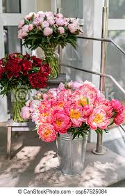 Best hd wallpapers of flowers, desktop backgrounds for pc & mac, laptop, tablet, mobile phone. Floral Shop Beautiful Bouquet Of Different Varieties Peonies Wallpaper Lovely Flowers In Vases Floral Shop Beautiful Canstock