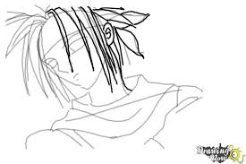 How to draw anime boy digital. How To Draw Anime Guy Drawingnow