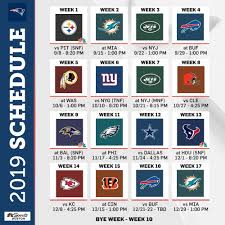 Nfl 2019 2020 Printable Schedule Di 2020