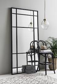 Large Black Iron Mirror Mirror Wall Living Room Living Room Mirrors Floor Standing Mirror