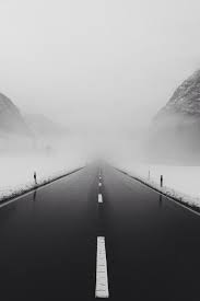 Black And White Road Aesthetic Long Road Ahead Black And White Landscape White Photography Black And White Pictures