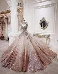 Gold Prom Dresses Sequins Prom Dresses Shinning Prom Pretty Quinceanera Dresses Ball Dresses Ball Gowns Wedding