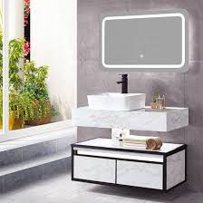 Take a tip from this bathroom thats not much bigger than a corner and decorate your. China Luxury Bathroom Furniture Cabinet Design Led Light Mirror White Bathroom Vanity China Bathroom Cabinet Bathroom Vanity