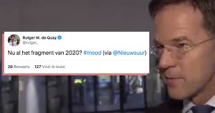 Rutte ontkende dat en zei dat 'we 75 miljard hebben uitgegeven om bedrijven te helpen in een hele lachen om een ondernemer in nood, dat is wat premier rutte doet, zegt lijsttrekker richard de mos. Mark Rutte Bestempelt Social Media Als Passe In Bijzonder Fragment