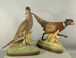 Ringneck pheasants are traditionally raised to be released as game birds. Boehm Porcelain Ring Necked Pheasant Pair Museum Of Arts And Sciences