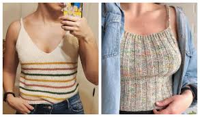 Then complete the outfit with a pair of plus size wide leg pants or a. Knit Summer Crop Top Free Knitting Patterns Knitting Pattern