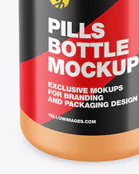 Download Ceramic Pills Bottle Mockup In Bottle Mockups On Yellow Images Object Mockups