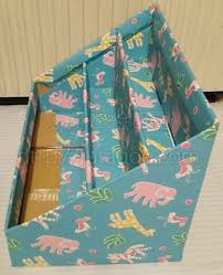 ダンボール絵本棚作り方18 絵本棚 本棚 手作り 手作りおもちゃ 牛乳パック