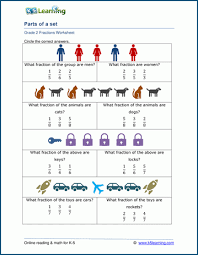 These grade 5 worksheets provide practice in adding and subtracting fractions with both like and unlike denominators. Fractions Of A Set Worksheets Grade 3 Jaimie Bleck