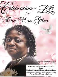 Celebratory recap for Etta Mae Parks Giles “Bright Eyes” September 15, 1950  ~ September 6, 2025