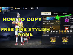 Free fire name and nickname cho 2021. How To Copy Free Fire Stylish Name Copy Your Stylish Name Free Fire Youtube