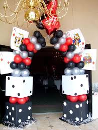 Entry Way For A Casino Themed Party Paint Or Wrap Giant Boxes To Look Like Dice Vegas Theme Party Casino Party Decorations Casino Night Party