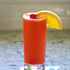 Add some ice and mix everything well. Malibu Sunset Cocktail Mixed Drink Recipe Homemade Food Junkie