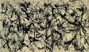 The artwork was characteristic of his abstract expressionist style. Number 32 1950 By Jackson Pollock