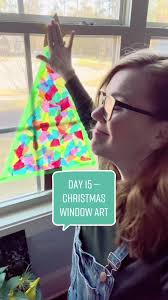 Creative Christmas Craft for Kids: Window Art with Sticky Paper