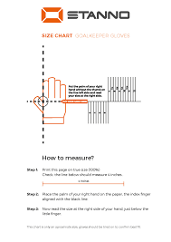 Add 1 to the number. Stanno Goalkeepers Size Chart Stanno Com
