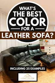 The green recliner is just visiting until my son picks it up :). What S The Best Color For A Leather Sofa Inc 25 Examples Home Decor Bliss