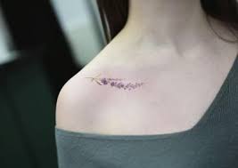 Collarbone Tattoo Tumblr Lavender Tattoo Neck Tattoo Tattoos For Women