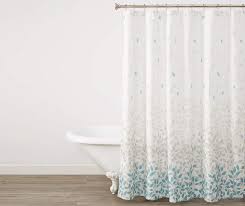 Living Colors Fiona Gray Leaves Fabric Shower Curtain Big Lots Fabric Shower Curtains Curtains Shower Curtain