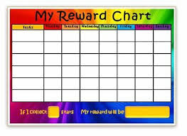 colourful rainbow reward chart behaviour chores goals potty free pen stickers ebay