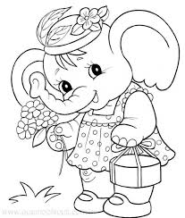 Free printable elephant coloring pages for kids. Get This Cute Elephant Coloring Pages For Preschoolers 907431