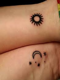 Sun Moon Stars Sun Tattoos Couple Tattoos Tattoos
