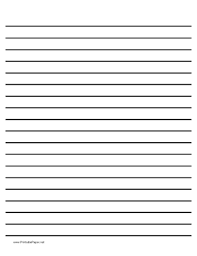 Printable Low Vision Writing Paper 1 2 Inch Writing Paper Template Lined Writing Paper Writing Paper Printable