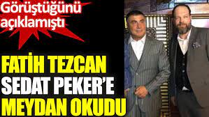 Tezcan, video yayımlanmaya başladıktan sonra, fitneyi engellemek için sedat peker ile görüntülü bir görüşme yaptım dedi. Fatih Tezcan Sedat Peker E Meydan Okudu