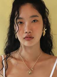 어거스트하모니]Daisy ball chain necklace (2color)