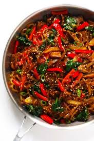 Japchae Korean Noodle Stir Fry Gimme Some Oven Recipe Korean Noodles Japchae Stir Fry