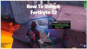 Accessible By Using The Nana Nana Spray Inside A Molten Tunnel Fortbyte Location Review Youtube
