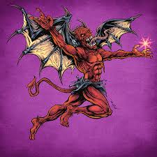 Red Devil With Wings Digital Art by Flyland Designs - Fine Art America