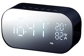 Jetzt radiowecker entdecken, passende größe wählen.ein radiowecker ist perfekt für die leute geeignet, die sich morgens mit dem aufstehen immer etwas. Mirror Bluetooth Speaker Mit Radiowecker Und Temperaturanzeige Bedruckt Als Werbeartikel 801508757