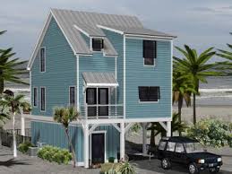 Piling and stilt home heights typically range from a few feet above ground to as much as 10 to 20 feet or more in coastal, hurricane and flood plain areas. Beach House Plans Coastal Home Plans The House Plan Shop