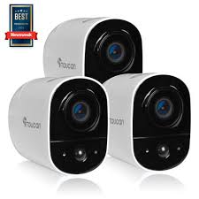 Shopping for a home security camera? Toucan Wireless Outdoor Camera 1 Channel Home Surveillance System 1080p Video W 2 4ghz Wi Fi And 2 Way Communication 3 Pack Twck200wu 3hd The Home Depot
