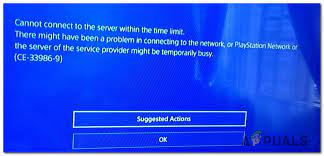 If your other devices can't connect either, it's time to power off your modem and router, wait several minutes, and turn them. How To Fix Playstation Error Ce 33986 9 Appuals Com