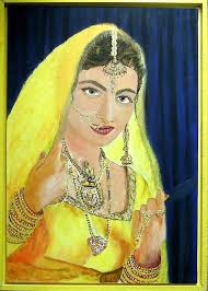 Artist Hanif Abdul from Germany o.T. inlays 68x98 cm acrylic