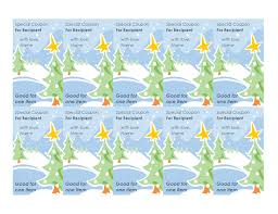 Just edit the happy holidays! Holiday Gift Coupons In Snow Design With 10 Cards Per Page Free Certificate Templates In Gift Certificates Category