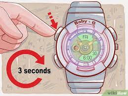 How To Set The Time On A Baby G Watch 10 Steps With Pictures