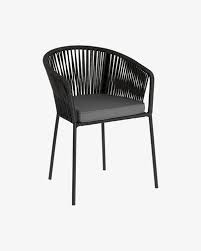 Black And White Outdoor Chairs Yanet Black Chair Kave Home In 2020 Chair Home Outdoor Chairs